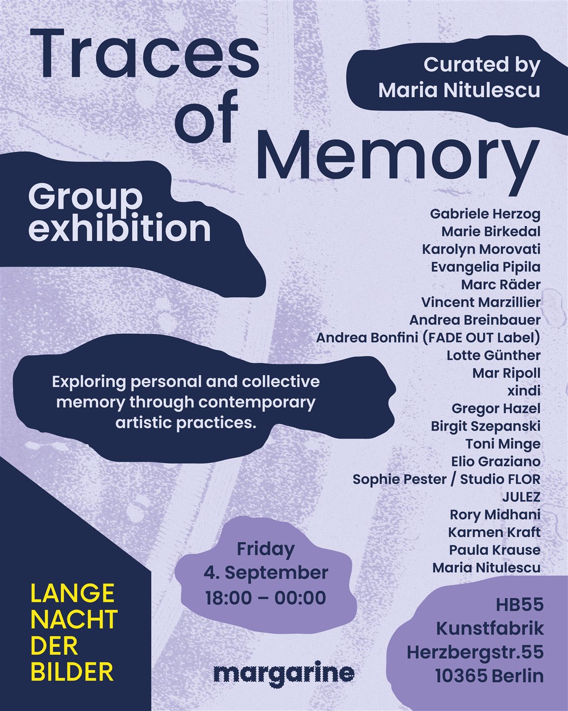 Traces of Memory — group exhibition flyer