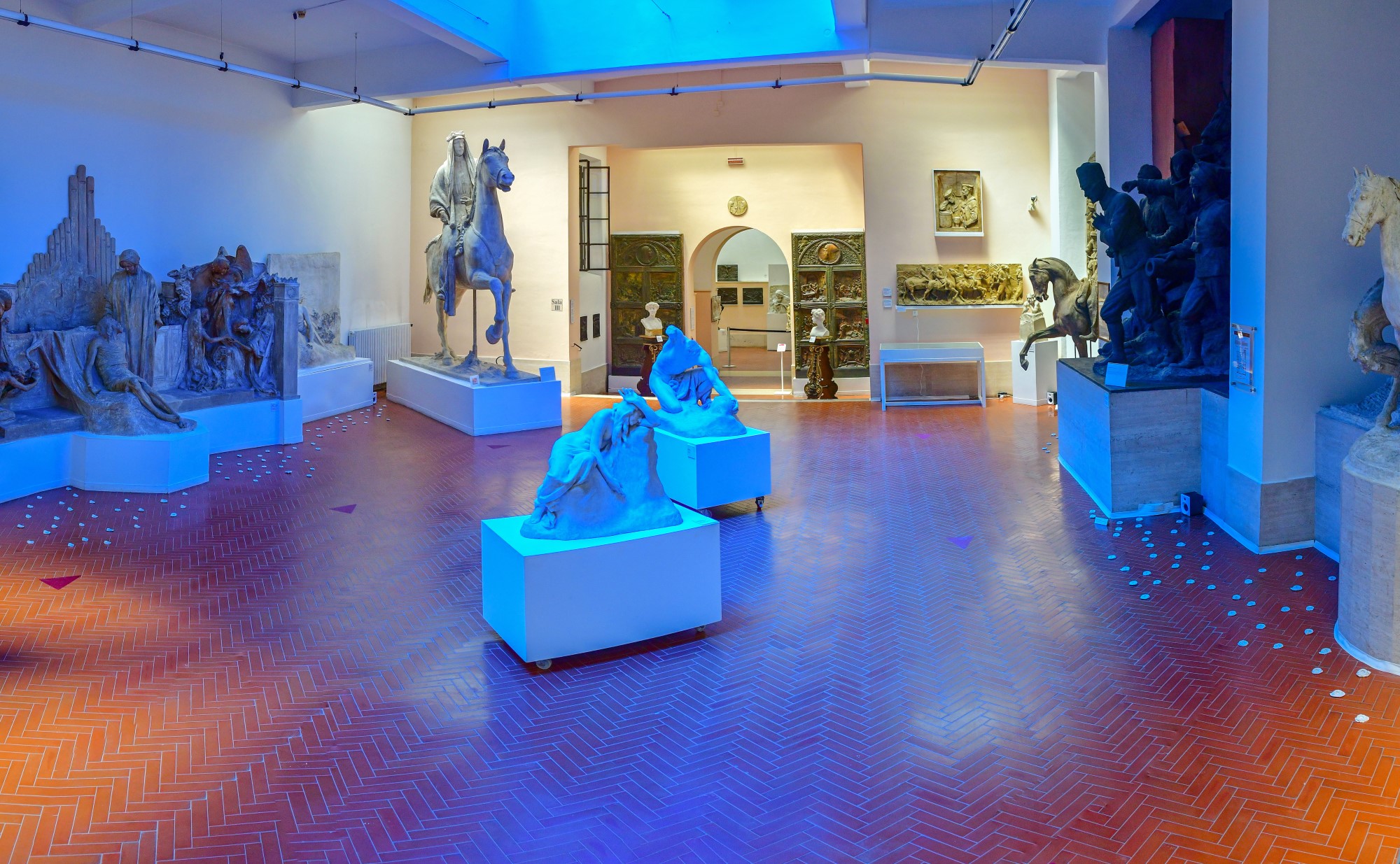 Panoramic installation view, “The Factum”, Museo Pietro Canonica a Villa Borghese, Rome, 2021