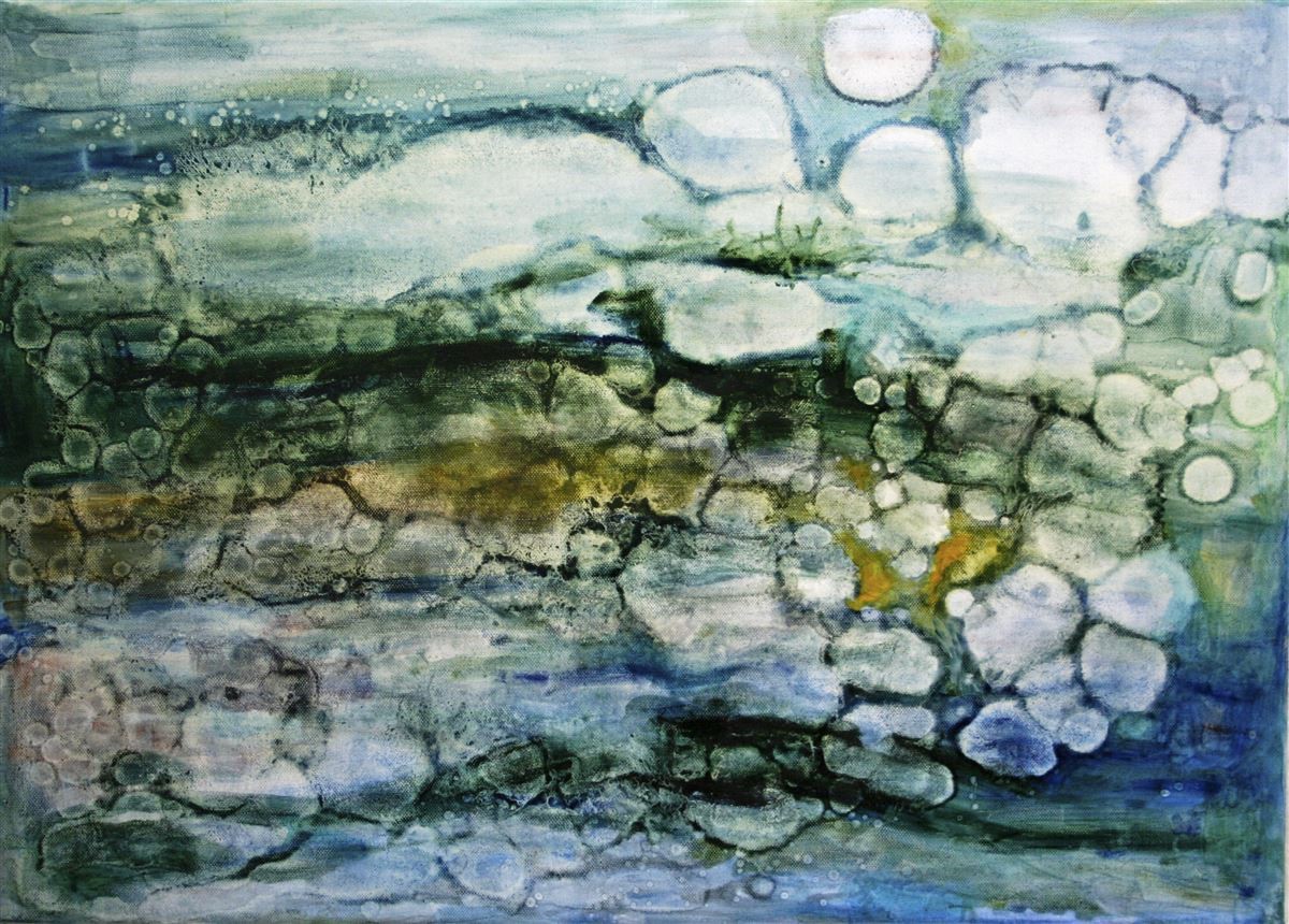 “Deep Waters”, 2016, oil on canvas, Capturing Emotions, Romanian Cultural Institute, RKI Galerie, Berlin, 2017