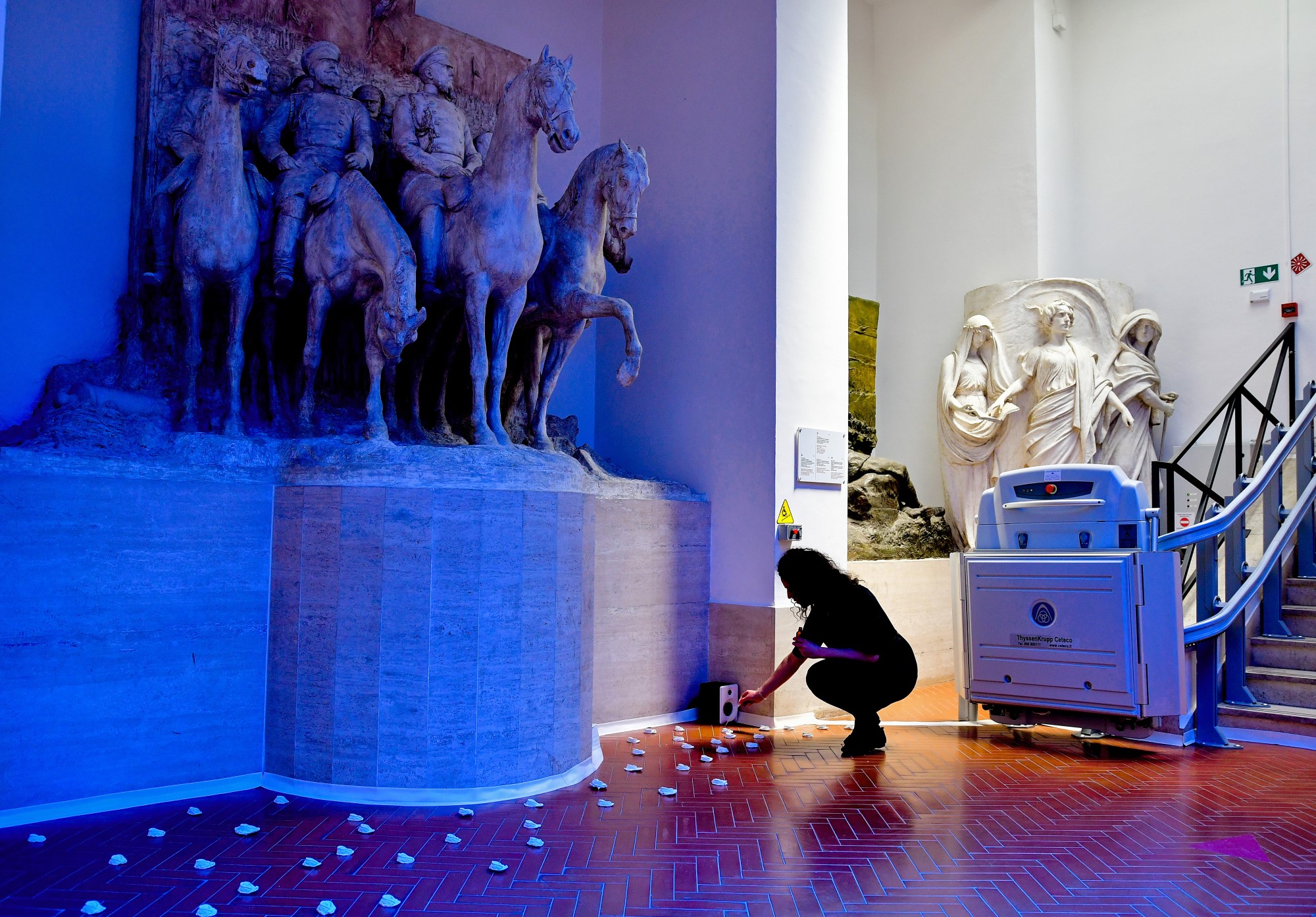 Installation detail, “The Factum”, Museo Pietro Canonica a Villa Borghese, Rome, 2021