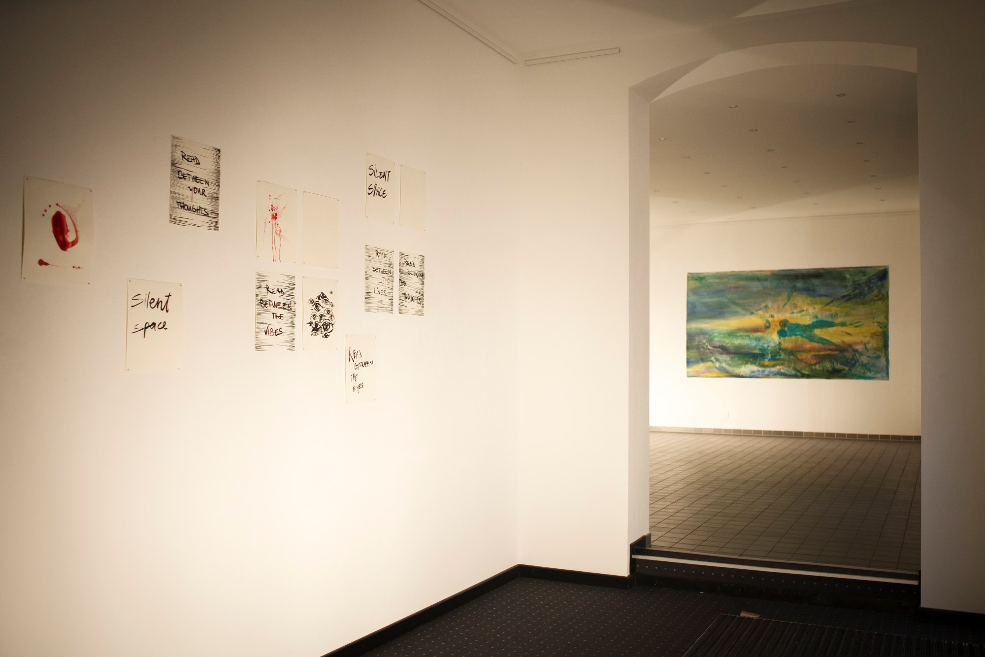 Exhibition view with “Dangerous Word Play”, Capturing Emotions, Romanian Cultural Institute, RKI Galerie, Berlin, 2017