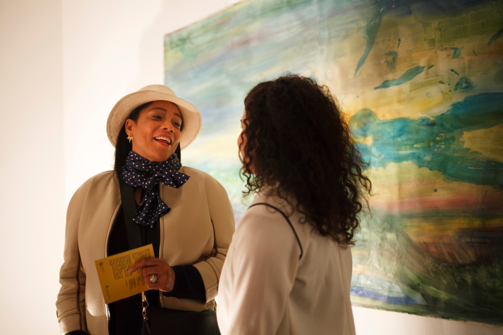 Maria Nitulescu and artist Jillian Beemore, Capturing Emotions, Romanian Cultural Institute, RKI Galerie, Berlin, 2017