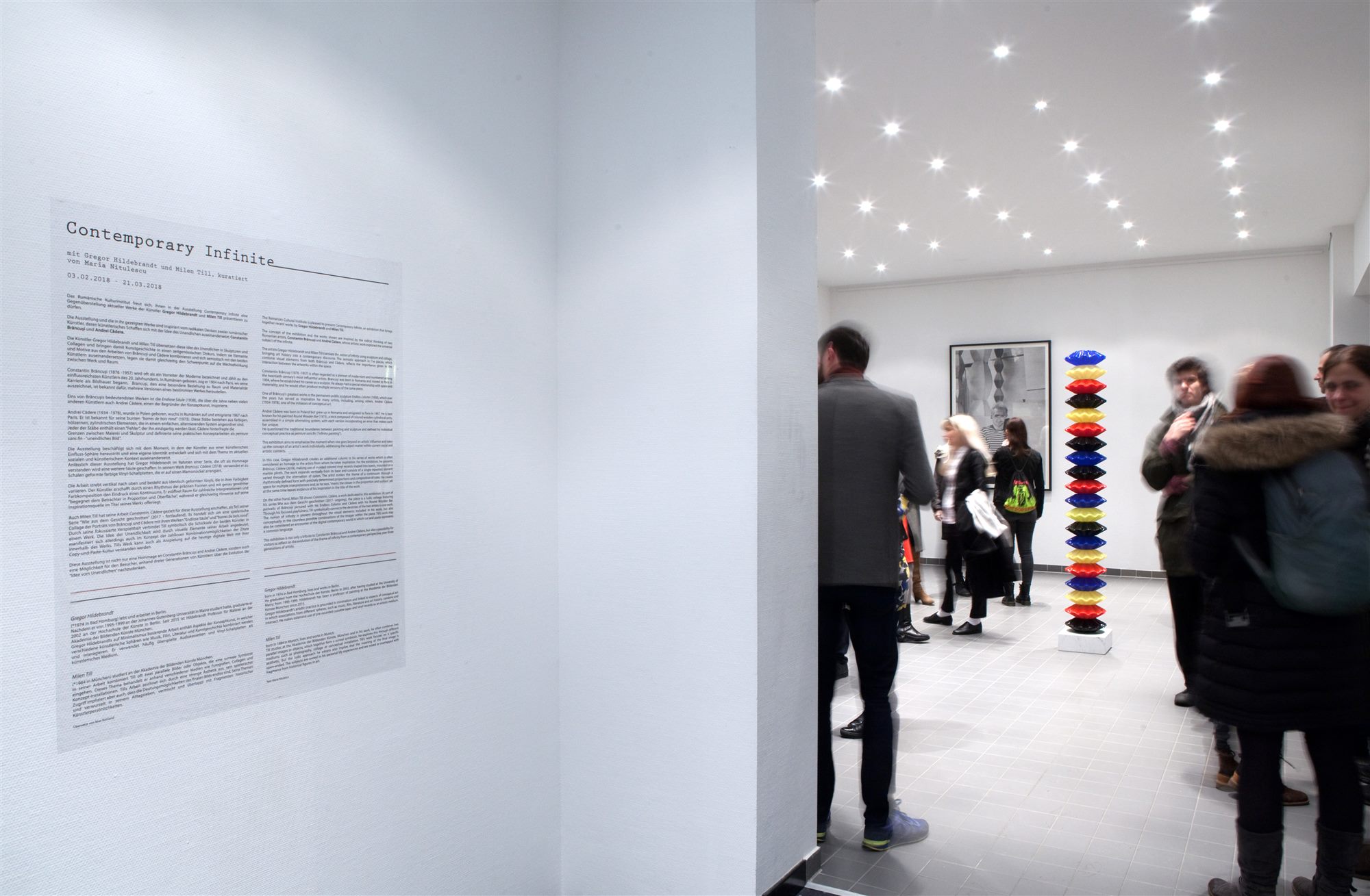 Contemporary Infinite opening, Romanian Cultural Institute Berlin, 2018