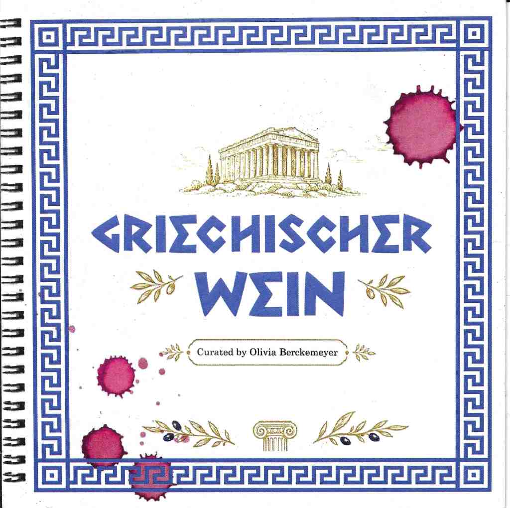 Griechischer Wein, group exhibition flyer front cover, curated by Olivia Berckemeyer at KWADRAT Berlin