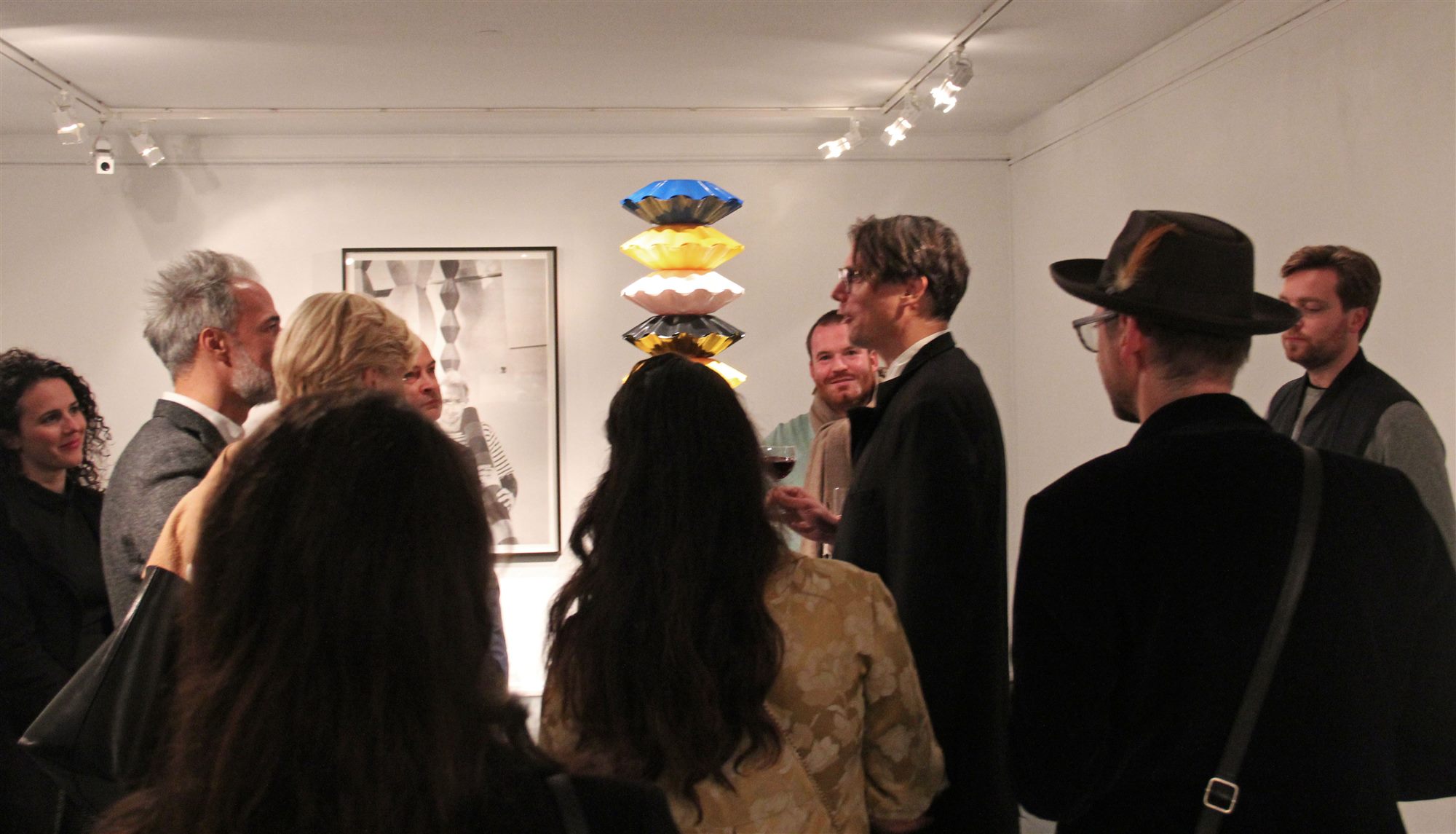 Guests at the Contemporary Infinite opening, Galerie Macadam, Paris