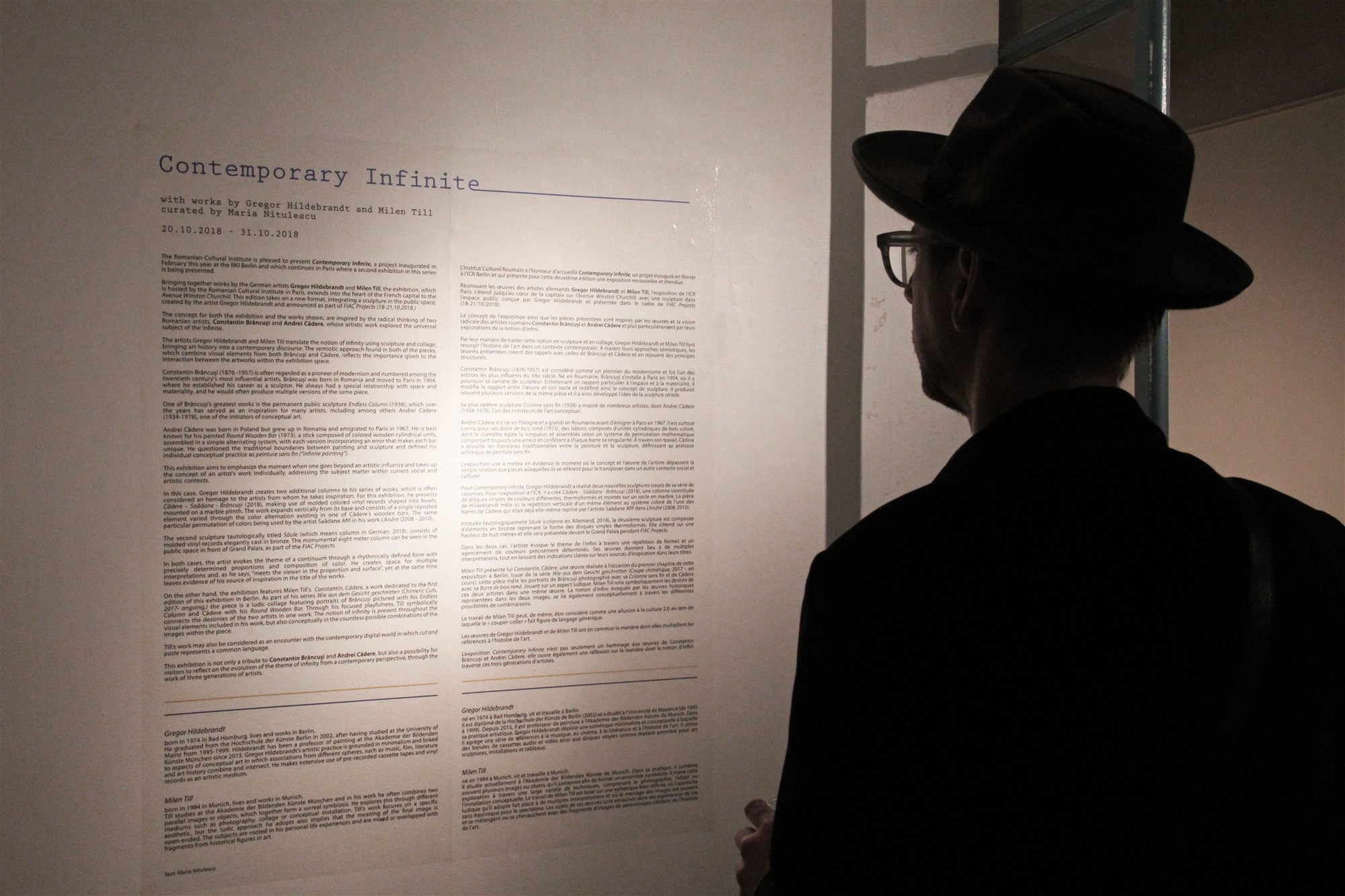 Emmanuelle Orenga de Gaffory, Perrotin Gallery Paris, at the opening
